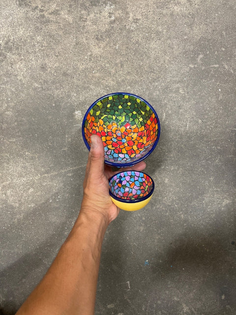 Colorful Mosaic Ceramic Bowls
