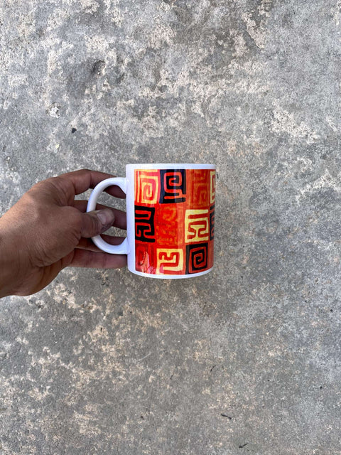 Colorful Patterned Coffee Mug