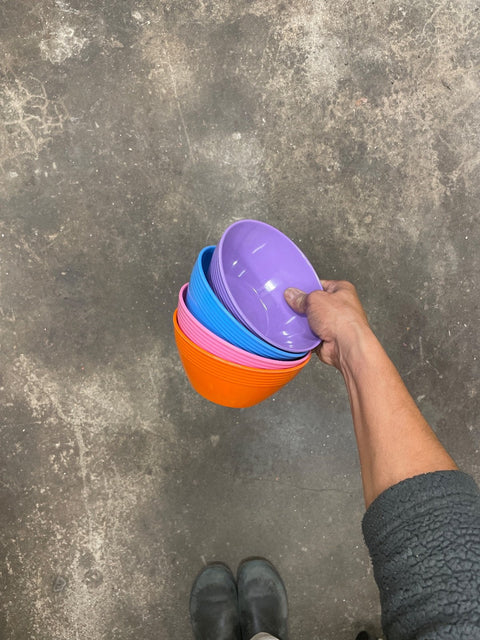 Colorful Plastic Bowl Set