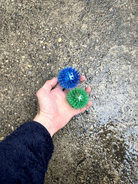Colorful Spiky Balls That Light Up When You Throw Them