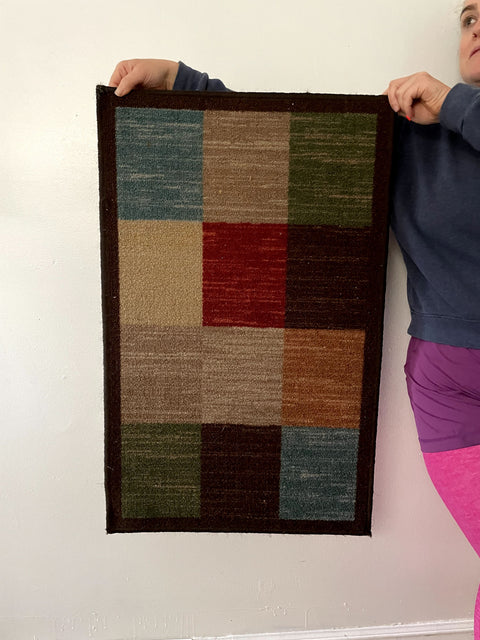 Colorful Squares Door Mat