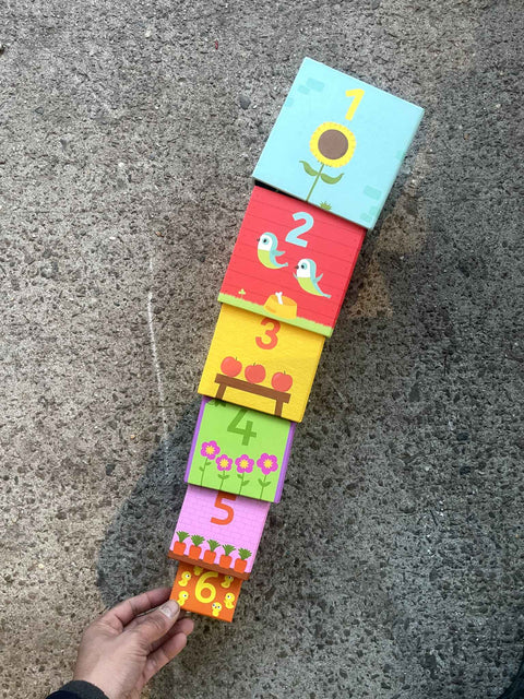 Colorful Stacking Number Blocks