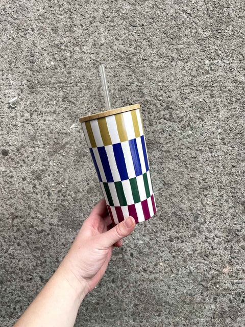 Colorful Striped Cup