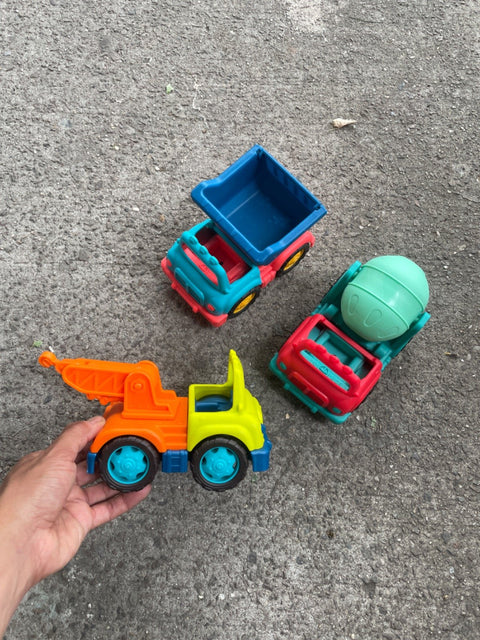 Colorful Toy Truck Trio