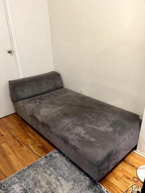 Comfy Sofa / Day Bed, L75xW38xH16" (Some Small Stains)