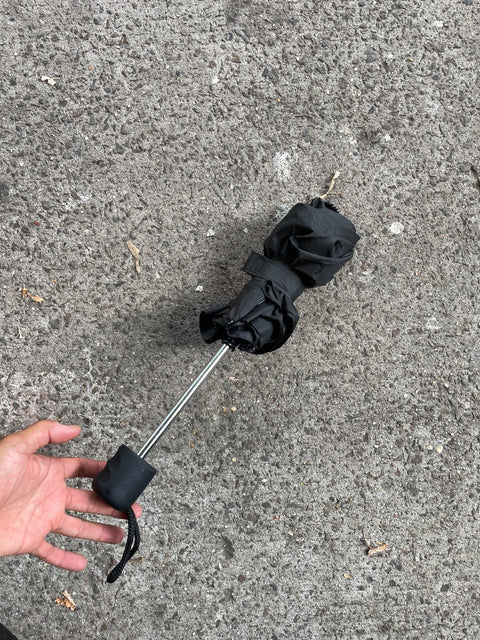 Compact Black Umbrella