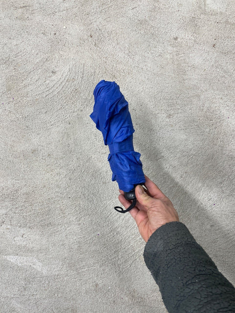 Compact Blue Umbrella