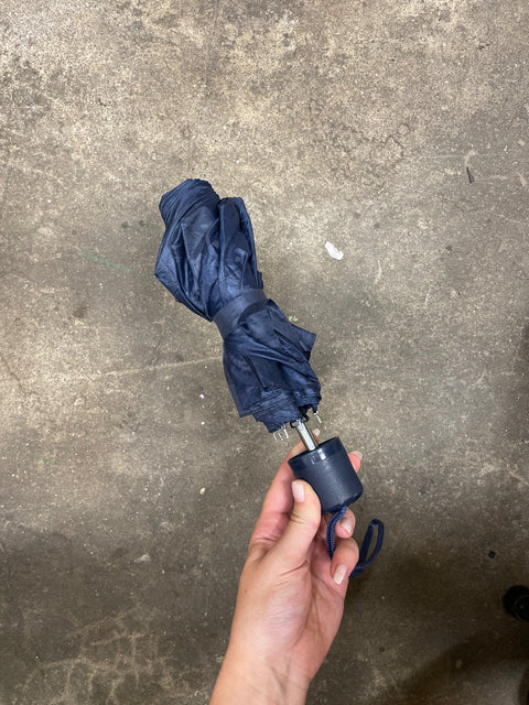 Compact Blue Umbrella