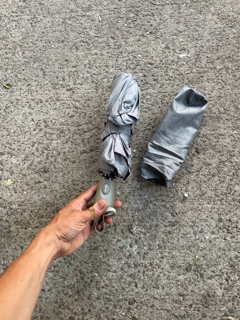 Compact Silver Umbrella