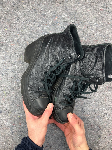 Converse Platform Leather High-Tops, Size US 9.5 W or 41 EU