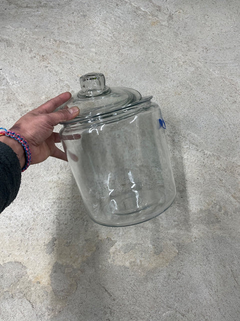 Cookie Clear Glass Jar With Lid