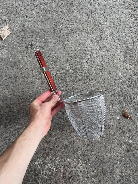 Cooking Strainer With Wooden Handle