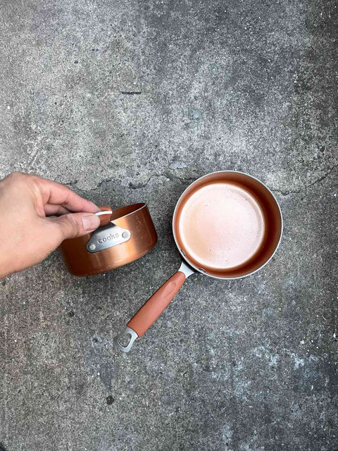 Cooks Copper Saucepans