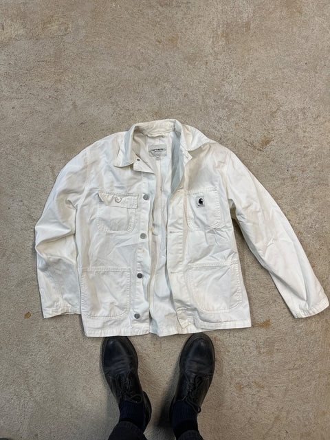 Cool Carhartt Cotton Jacket With 2 Small Light Stains In The Front, Size S