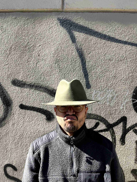 Cool Unbranded Green Fedora Hat