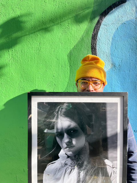 Cool Portrait Of A Lady In A Used Frame, 20x28"