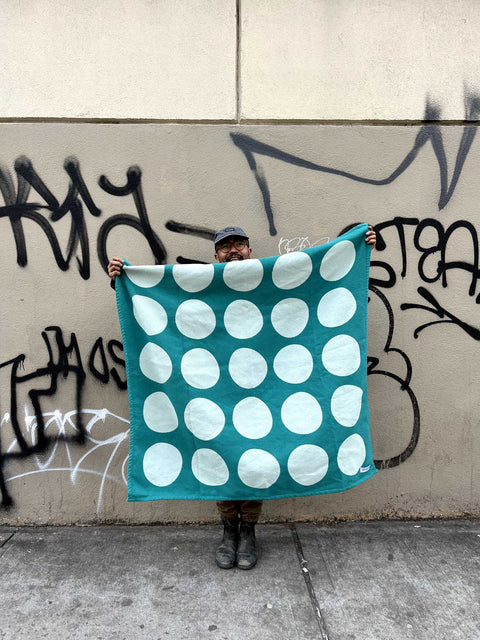 Cool Reversible Polka Dot Throw Blanket