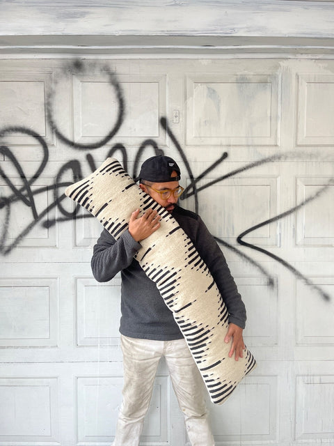 Cool Striped Long Pillow, 48"