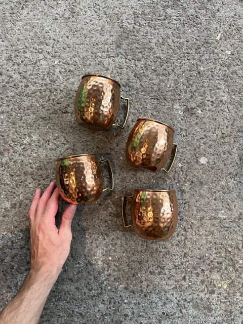 Copper Moscow Mule Mug Set