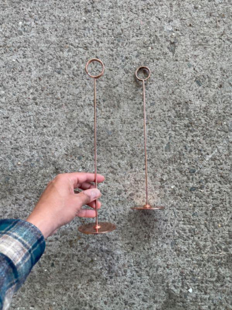 Copper Place Card Holders
