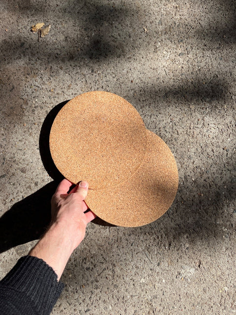 Cork Round Coasters Set