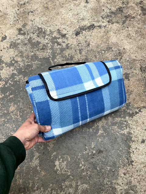 Cozy Blue Picnic Blanket