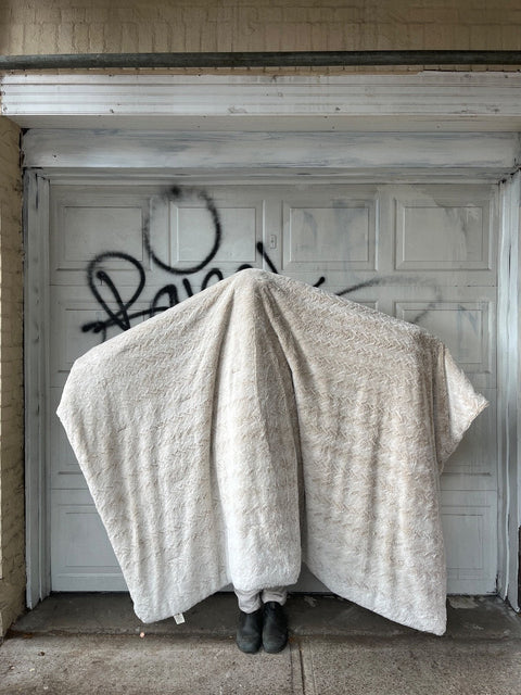 Cozy Cream Blanket Hideaway, 90x94"