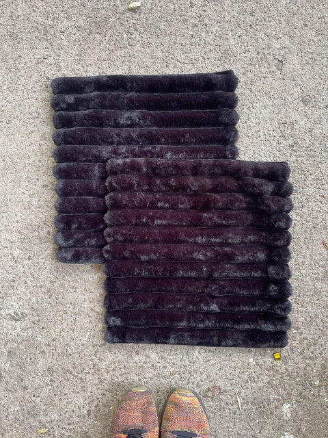 Cozy Faux Fur Pillows, 15.5x15.5”