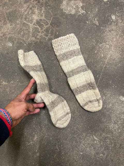 Cozy Kids Striped Wool Socks