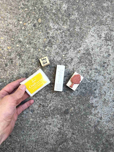 Craft Stamps and Ink Pad Set