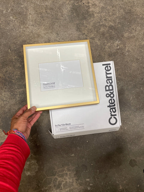 Crate&Barrel Brushed Brass Frame