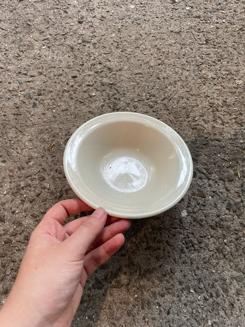 Cream Colored Ceramic Bowl