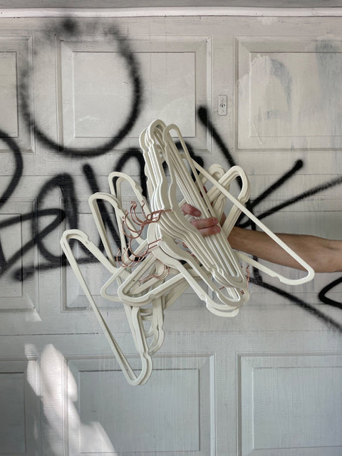 Cream Velvet Hangers