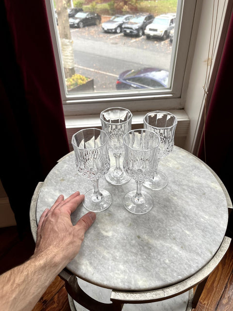 Cristal D'Arques Longchamp Crystal Wine Glasses