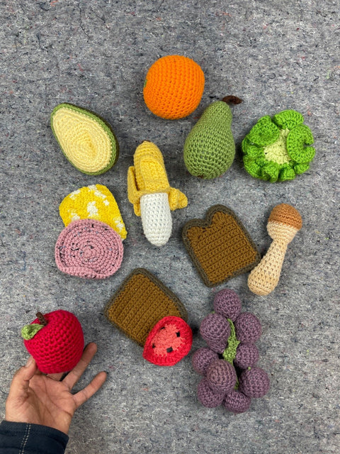 Crochet Food Playset