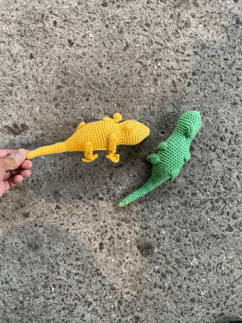 Crochet Lizard Toy