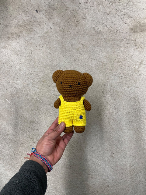 Crochet Teddy Bear With Overalls