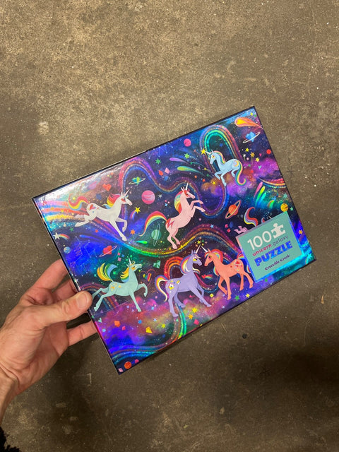Crocodile Creek Unicorn Galaxy Puzzle, 100 Pieces