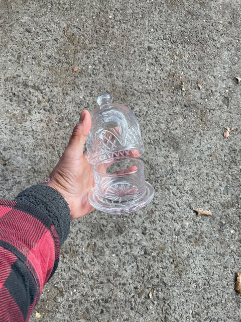 Crystal Butter Dish