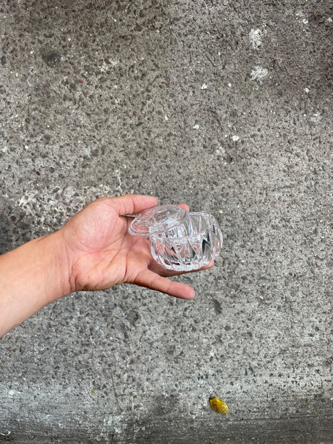 Crystal Trinket Box With Lid