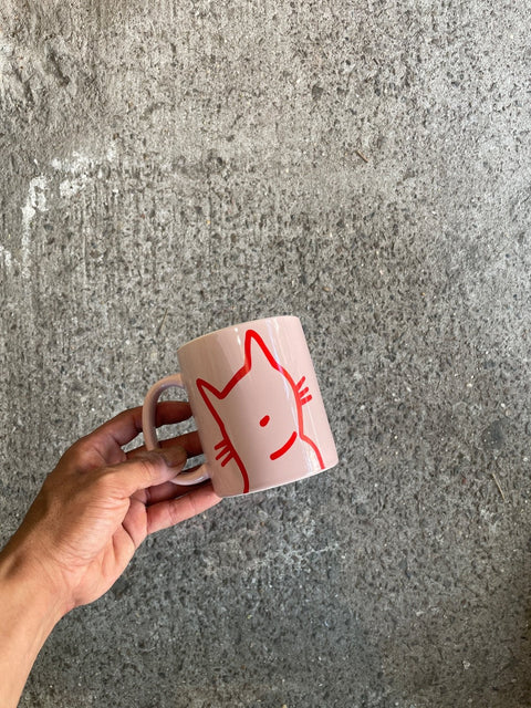 Cute Cat Pink Mug