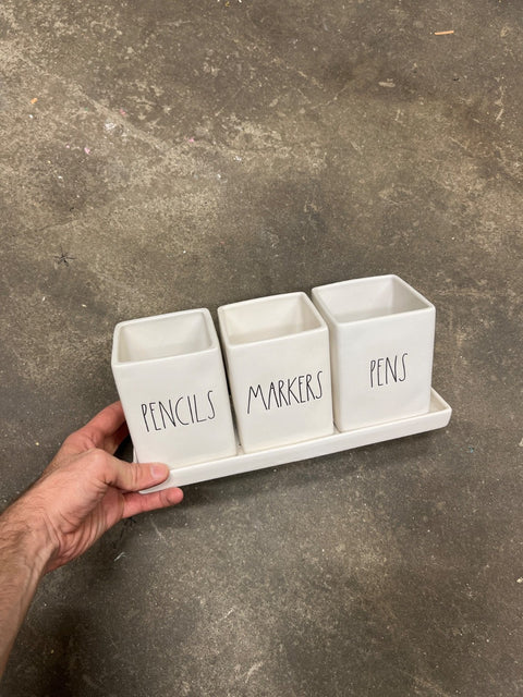 Cute Ceramic Desk Organizer
