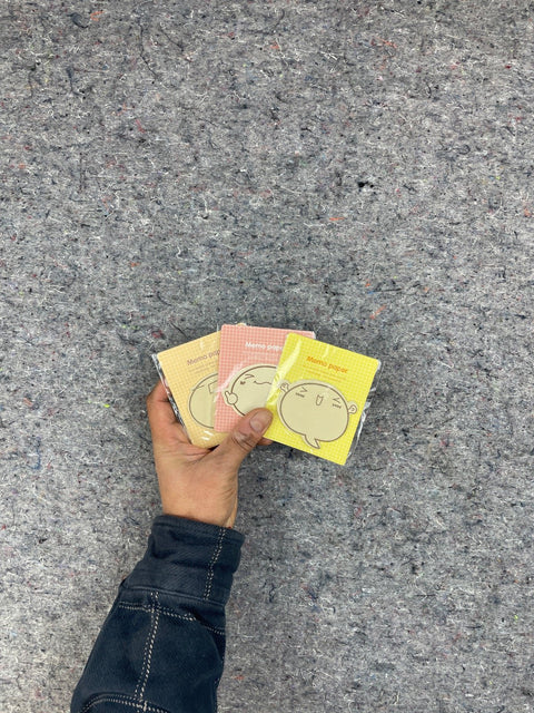 Cute Character Memo Paper Set