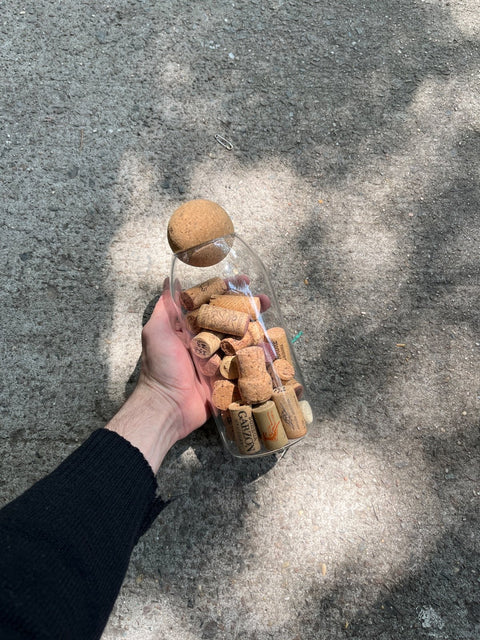 Cute Cork Filled Decorative Vase