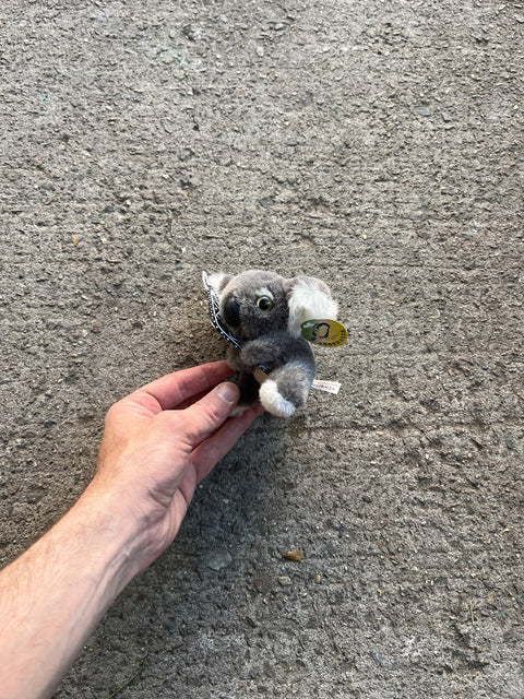 Cute Koala Plush Holding A Frisbee