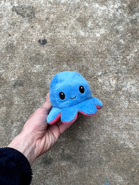 Cute Octopus Plush That Can Be Happy Or Angry Depending Of The Side