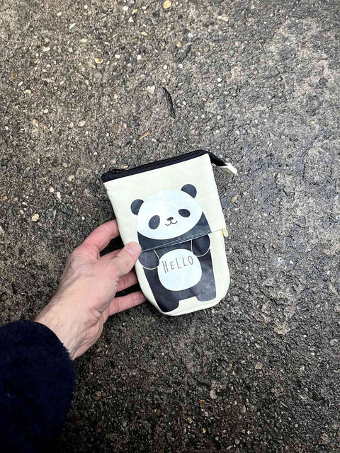 Cute Panda Pouch That Expands And Says "Hello"