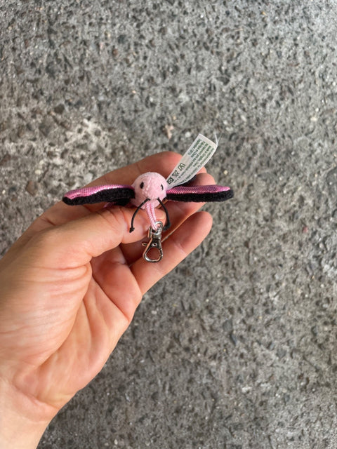 Cute Pink Butterfly Keychain