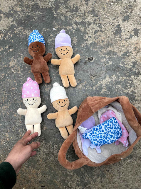 Cute Plush Doll Set
