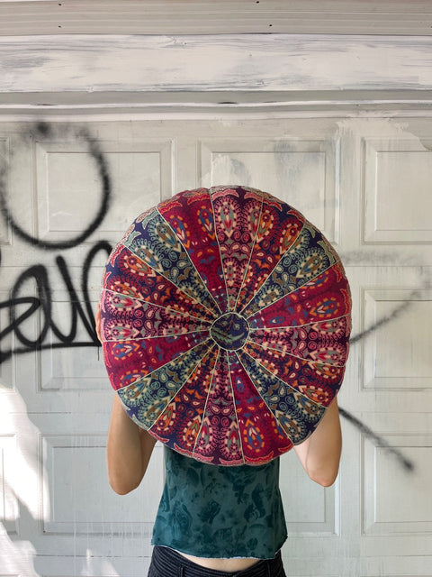 Cute Round Patterned Floor Cushion, 20"